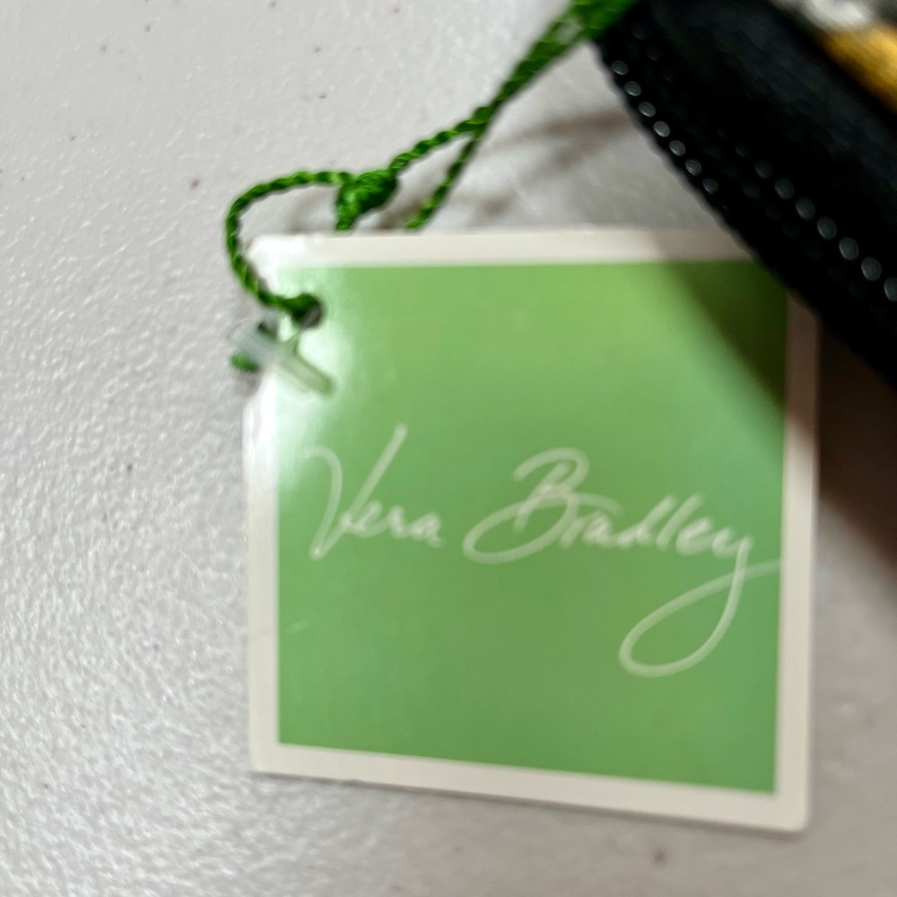 Vera Bradley “Yellow Bird” - Black and Yellow Patterned Wristlet/eallet - Picture 4 of 7